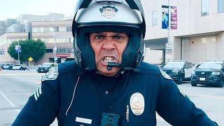 Crazy:"SHOW ME YOUR PRESS PASS RIGHT NOW!!!" First Amendment Audit Fail Los Angeles
