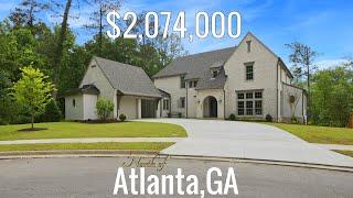 INSIDE A NEW 5 BDRM EUROPEAN INSPIRED LUXURY HOME FOR SALE IN ROSWELL, GA, NORTH OF ATLANTA (SOLD)