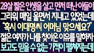 (반전 사연) 28살 짧은 인생을 살고 먼저 떠난 아들이 그리워 매일 울면서 지내고 있었는데 젊은 여자가 나를 찾아온 이유를 말하자 믿을 수 없는 기적이 펼쳐지는데 /라디오드라마