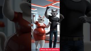 Fat cat hurt the kitten #kitten #cat #shorts