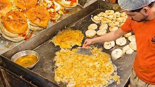 PAKISTANI STREET FOOD EGG BURGER | Biggest Egg Anda Bun Kabab at Street Food of Karachi Pakistan