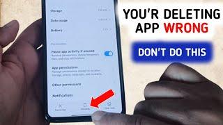 Deleting APPS makes your phone slow and STORAGE FULL. Don't DO THIS | Android mobile Tips