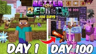 100 Days in Better on Bedrock in Minecraft