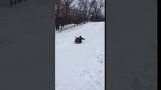 Family sledding 12-25-16