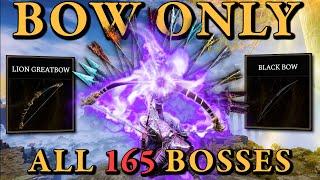 Elden Ring Bows Are OP! All 165 Bosses Bow Only Challenge Run!