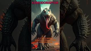 Epic Animal Fusion: Komodoraptor - Komodo Dragon and Velociraptor Hybrid.  #ai #aiartistry #hybrid