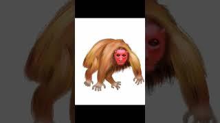 Bald Uakari Monkey | my daily drawing on mobile | dmvid229 | #shorts