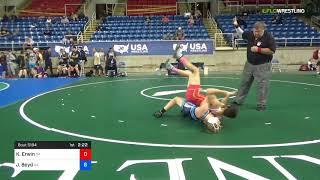 2018 USMC-USAW Cadet & Junior GR Nationals/Junior 132 Round Of 64 - Kasey Erwin (OR) Vs. Jacob Boy