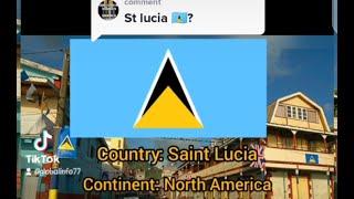 Saint Lucia. Population, famous people, language, landmarks etc