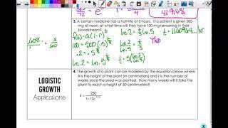 Exponential & Log Applications 3PPC1920