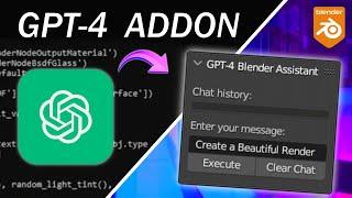 GPT-4 Addon for Blender is HERE!