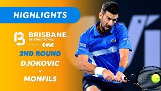 Novak Djokovic v Gaël Monfils - Brisbane International Highlights | Wide World of Sports