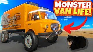I Built a MONSTER TRUCK RV For Van Life In The Long Drive Mods!