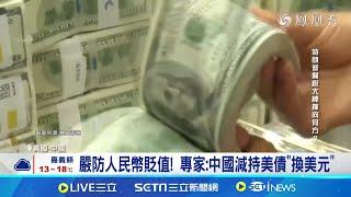 美中貿易戰2.0開打前 中國"大量減持美債" 嚴防人民幣貶值! 專家:中國減持美債"換美元"│國際焦點20241221│三立新聞台