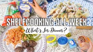 SHELF COOKING CHALLENGE | WHAT'S FOR DINNER? | MINIMAL INGREDIENT MEALS ON A BUDGET | Y YHY