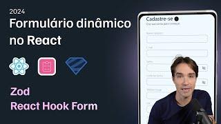 Aprenda a criar um form dinâmico e com validações no React usando React Hook Form e Zod