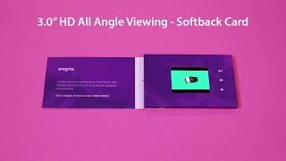 3.0" HD 145 x 90mm Softback Video Brochure Produced for Enigma