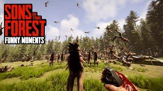 TOP 100 FUNNIEST FAILS in SONS OF THE FOREST (Part 4)