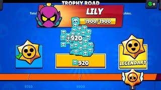 WOOW!! LILY NEW BRAWLER!! LEGENDARY NEW GIFTS!! 10,000 TROPHY ROAD! BRAWL STARS UPDATE!!