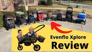 Evenflo Pivot Xplore Stroller Wagon Review!