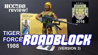HCC788 - 1988 Tiger Force ROADBLOCK - Tiger Force Month - Vintage G.I. Joe toy review! HD S03E16