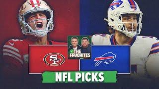 San Francisco 49ers vs Buffalo Bills BEST BETS! NFL Picks & Predictions | The Favorites Podcast