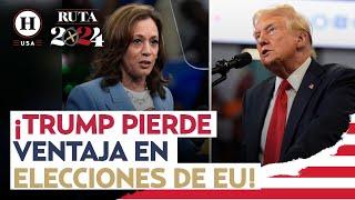 ¡Preferencias por Trump se desploman en EU! Encuesta da ventaja a Kamala Harris en 3 estados clave