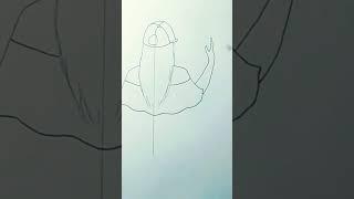 Simple Girl drawing | #shorts #youtubeshorts #trending