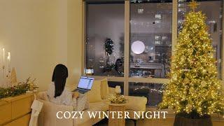 Cozy Winter Night️｜Slow, quiet, self-care, baking｜Slow Living Diaries