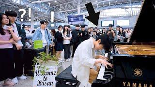 A Boy Finds Public Piano At The Station And Suddenly Plays La Campanella So Fast