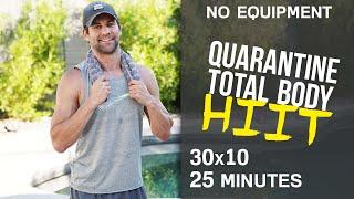 Quarantine Fat Loss HIIT Workout (No Equipment)