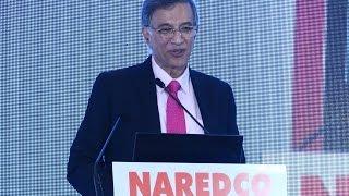 Shri Niranjan Hiranandani, President NAREDCO Maharashtra addressing the audience on the Swearing In