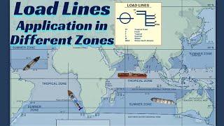 Ship's Load Lines ll Plimsoll Lines ll Application of Load Lines in Different Zones