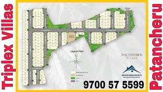 The Crown Villas | Patancheru | Indresham | Triplex & 4BHK | HMDA | Greater  | Nihira | 9700 57 5599