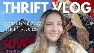 thrift with me!! *I went to SEVEN thrift stores*