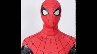 Spider-man far from home Peter Parker black and red cosplay costume suit