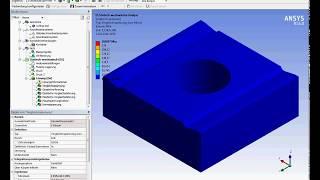 Ansys Workbench static structural, force density function in the rake face of H slot turning tool