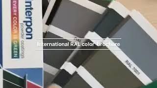 RAL colors brochure for anodized aluminium profiles