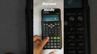 casio 991es plus/ normal mode to sci mode/#shorts