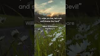 Speak the Truth, Silence the Darkness #shakespeare #quotes #englishplay#motivation#shakespearequotes