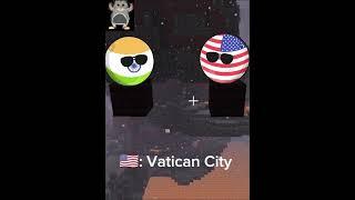 The quiz challenge between USA and Russia.#countryballs #popularshorts #geographythroughmaps
