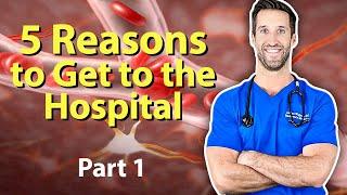 ER Doctor Explains 5 Reasons to Get to the Hospital: Part 1