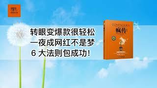 《疯传》转眼变爆款很轻松，一夜成网红不是梦，6大法则包成功！【youtube字幕】| 好书精读推荐，见识决定格局，读书改变命运