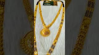 150gm with necklace and mangalsutra ️️️ 916 hallmark pure gold jewellery