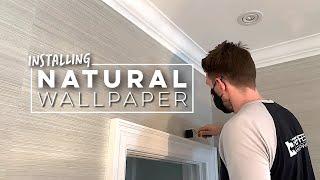 Hanging Natural Wallpaper (Grasscloth Wallpaper Install)