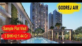 Godrej Air 3BHK+Utility Sample Flat walkthrough sector 85 Gurgaon | 9205858558