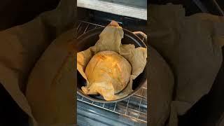 Easy No-Knead Bread #shorts |full recipe linked in the comments| #asmr #baking #bread