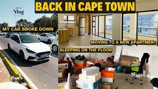 VLOG | Back in Cape Town, My Car Broke Down, Moving to a new Apartment