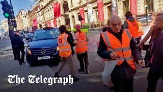 'F*** off, every single one of you': Public clash with Just Stop Oil protesters in London