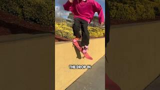 How to drop in on WALLS on a skateboard?! #skateboarding #skate #sk8 #shorts